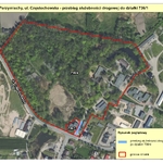 Przebieg służebności drogowej do działki 736/1 w Parzymiechach przy ul. Częstochowskiej 1 / Kliknięcie spowoduje powiększenie zdjęcia